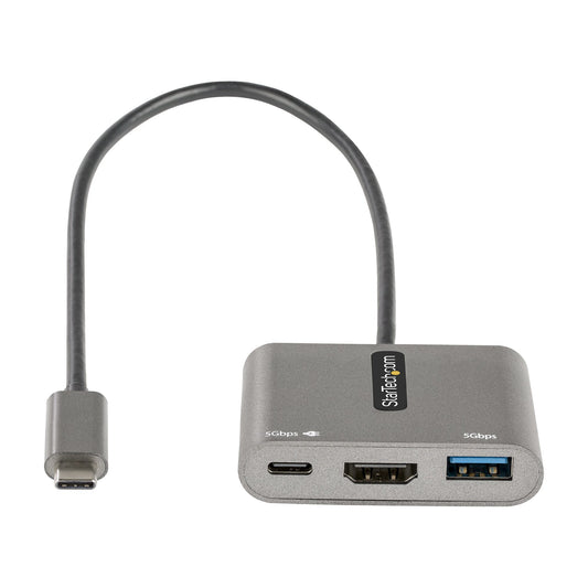 StarTech.com CDP2HDUACP2 notebook dock/port replicator Wired USB 3.2 Gen 1 (3.1 Gen 1) Type-C Gray