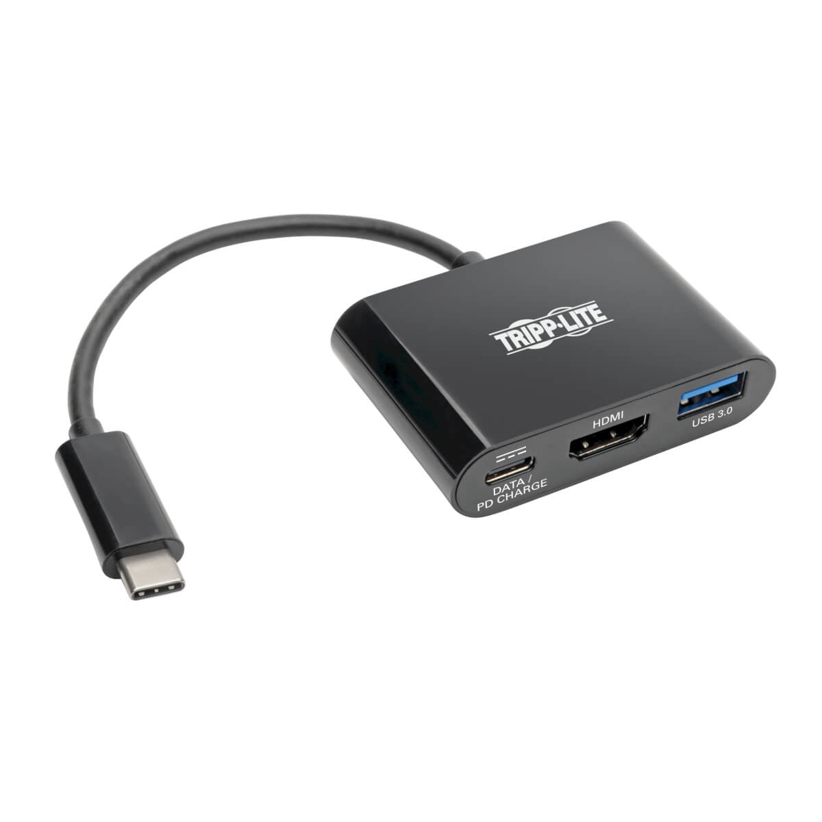 Tripp Lite U444-06N-H4UB-C video cable adapter 6" (0.152 m) USB Type-C USB Type-C + USB Type-A + HDMI Black