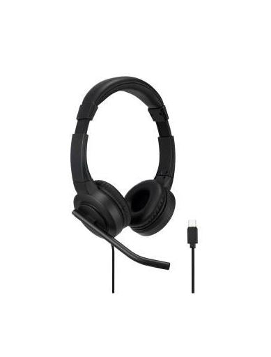 Kensington K83450WW headphones/headset Wired Head-band Calls/Music USB Type-C Black