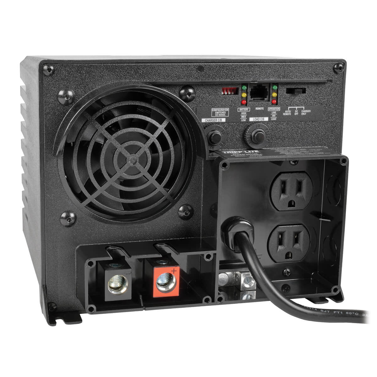 750W POWERVERTER APS 12VDC 120V INVERTER/CHARGER WITH AUTO-TRANSFER SWITCHING, 2