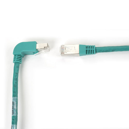 EVNSL212S-0010-90DS - Black Box CAT6 250-MHZ MOLDED ANGLED STRANDED ETHERNET PATCH CABLE - SHIELDED (S/FTP), CM