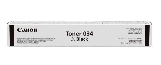 9454B001 - Canon CANON CARTRIDGE 034 BLACK TONER - FOR IMAGECLASS MF820CDN AND MF810CDN - FULL YI