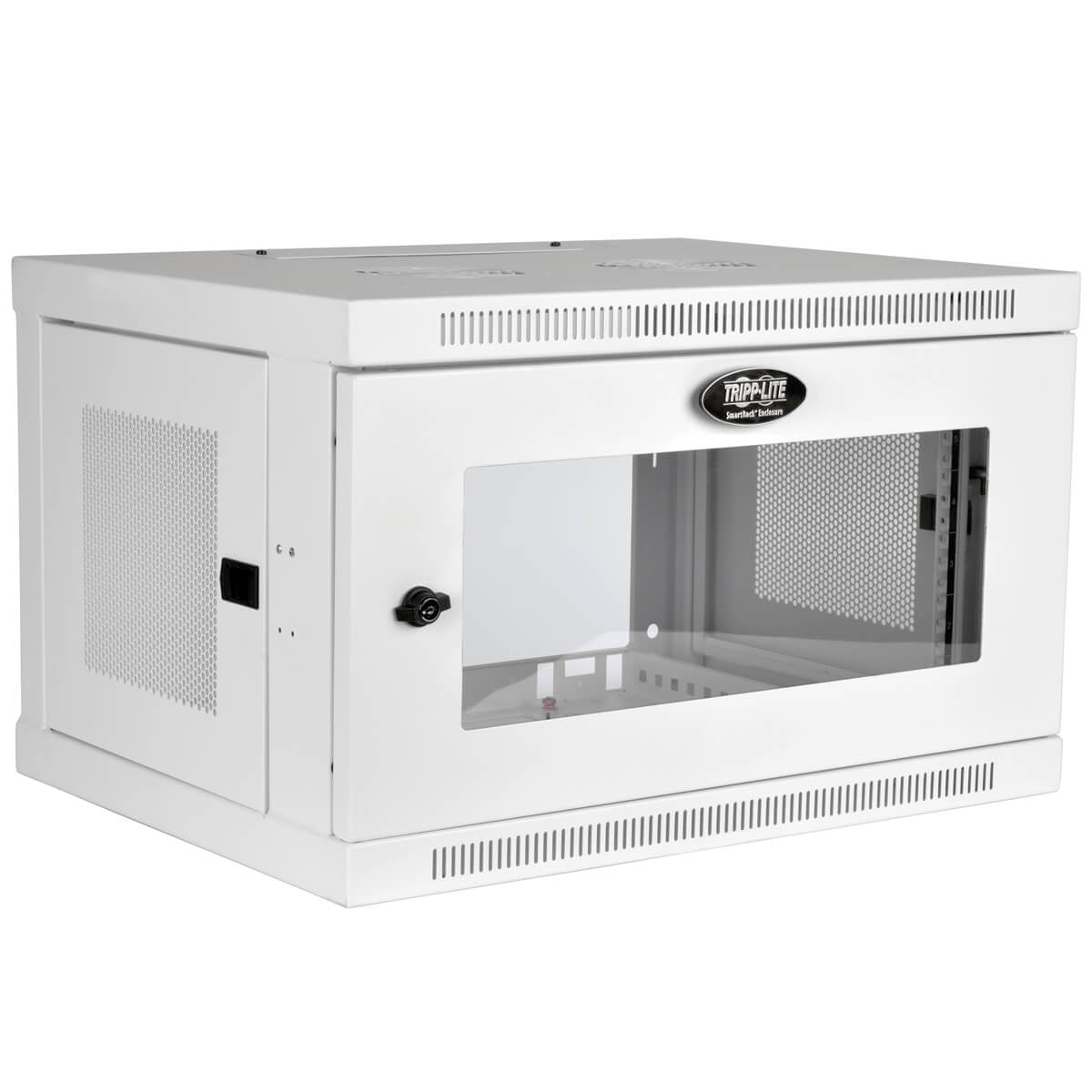 6U WALL MOUNT RACK ENCLOSURE SERVER CABINET WHITE W/ ACRYLIC GLASS DOOR