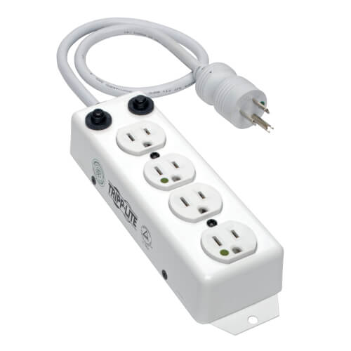 PS407HGOEM - Tripp Lite Power Strip Medical Hospital Grade UL1363A 4 Outlet 15A 7ft Cord