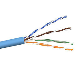 Belkin Cat5e solid bulk cable, 152.4m networking cable Blue 6000" (152.4 m)