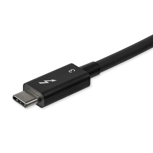 CERTIFIED THUNDERBOLT 3 TO THUNDERBOLT 3 CABLE SUPPORTS TRANSFER RATES OF 40GBPS