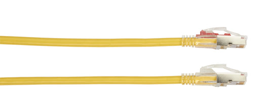 C6APC80S-YL-10 - Black Box CAT6A 650-MHZ LOCKING SNAGLESS STRANDED ETHERNET PATCH CABLE - SHIELDED (S/FTP),