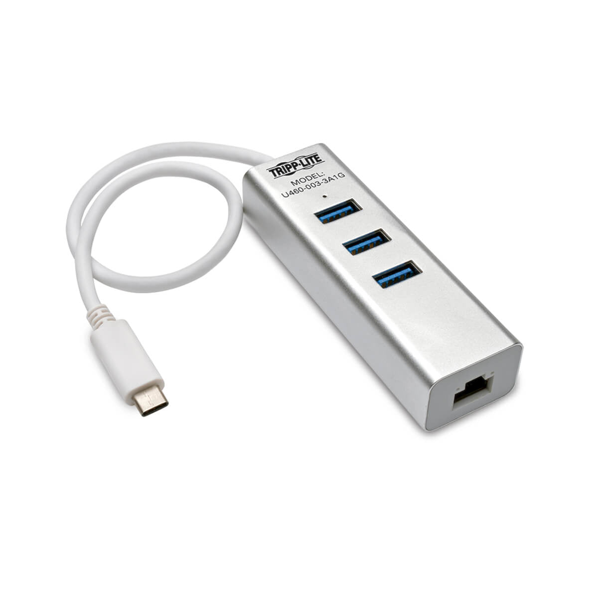 Tripp Lite U460-003-3A1G interface hub USB 3.2 Gen 1 (3.1 Gen 1) Type-C 5000 Mbit/s Silver