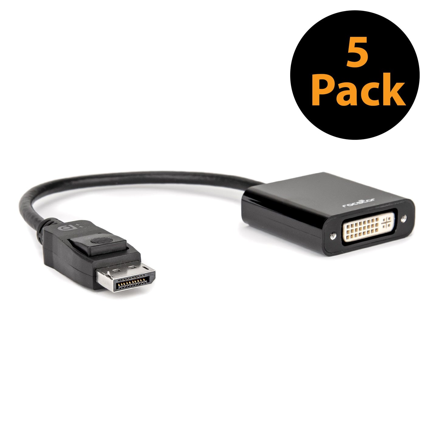 Y00DVI-BK-5PK - Rocstor DISPLAYPORT TO DVI ADAPTER