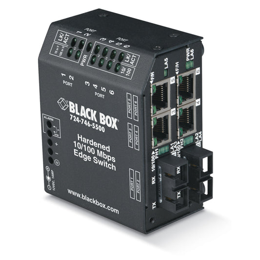 FAST ETHERNET (100-MBPS) HARDENED TEMPERATURE SWITCH - (4) 10/100-MBPS COPPER RJ