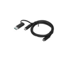 Lenovo 4X90U90618 USB cable 39.4" (1 m) USB 3.2 Gen 1 (3.1 Gen 1) USB A/USB C USB C Black