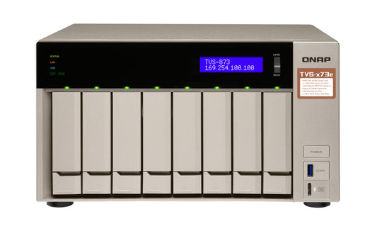 QNAP TVS-873e NAS Tower Ethernet LAN Gold RX-421BD