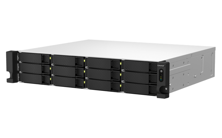 TS-1264U-RP - QNAP 12-Bay Celeron N5095 8GB DDR4 Dual 2.5GbE Rackmount NAS