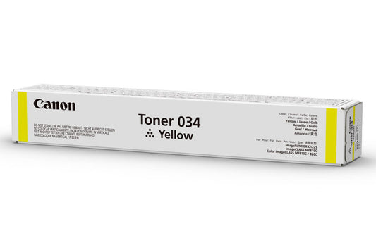 9451B001 - Canon CANON CARTRIDGE 034 YELLOW TONER - FOR IMAGECLASS MF820CDN AND MF810CDN - FULL Y