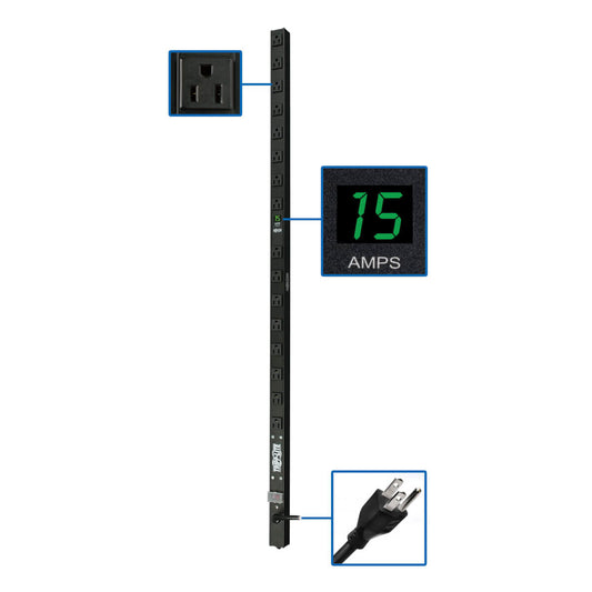 Tripp Lite PDUMV15 power distribution unit (PDU) 16 AC outlet(s) 0U White