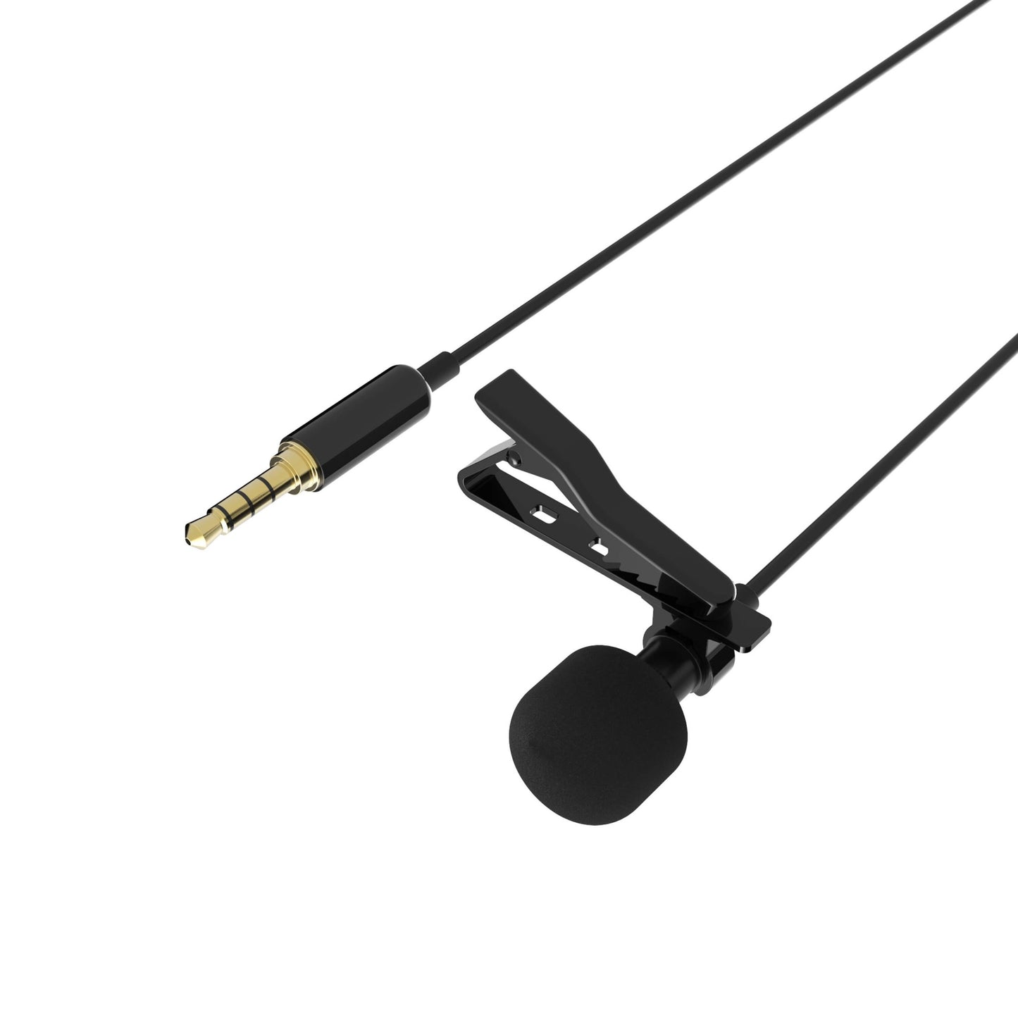 Sabrent AU-SMCR-PK100 microphone Black Lavalier/Lapel microphone