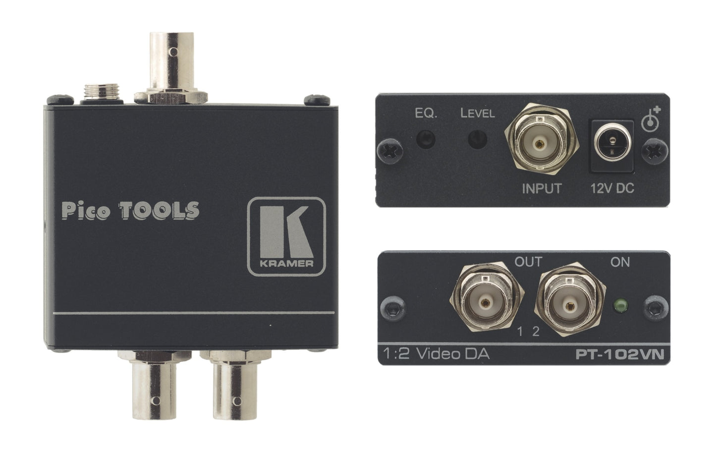 90-102090 - Kramer Electronics THE PT-102VN IS A DISTRIBUTION AMPLIFIER FOR COMPOSITE VIDEO OR SDI SIGNALS. IT