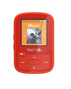 SANDISK MP3 PLAYER, SDMX28-016G-G46R, CLIP SPORT PLUS, RED, GLOBALCLIP SPORT PLU