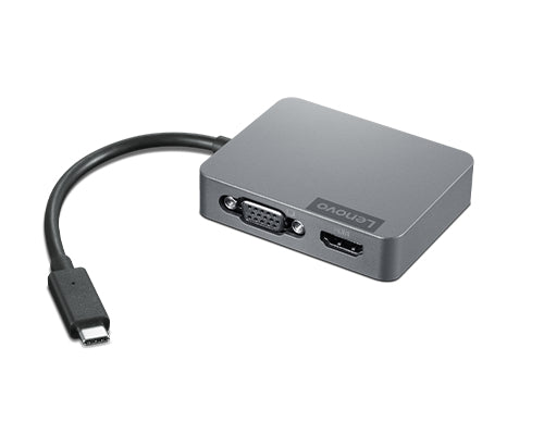 Lenovo 4X91A30366 interface hub USB 2.0 Type-C Gray