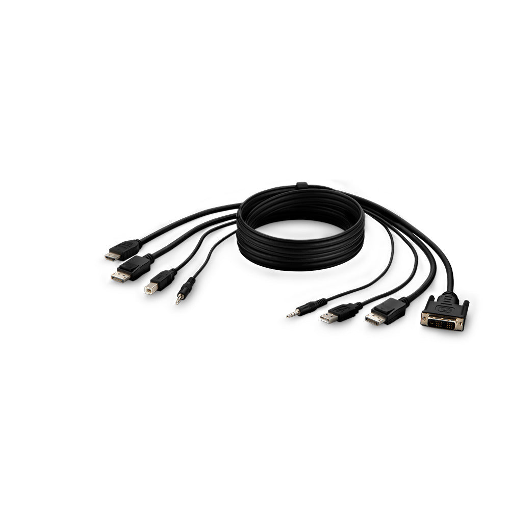 Belkin F1DN2CC-DHPP10T KVM cable Black 118.1" (3 m)