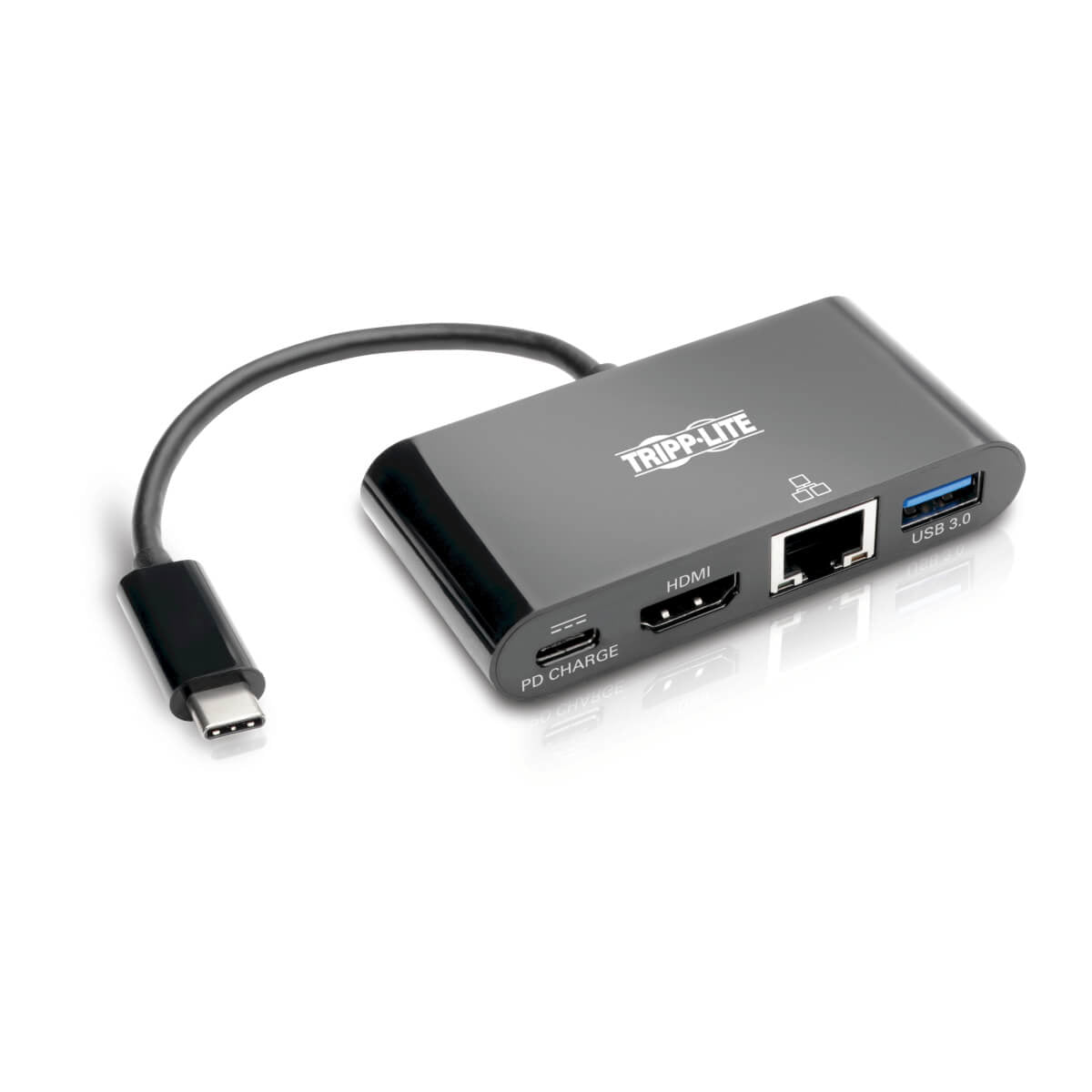 Tripp Lite U444-06N-HGUB-C interface hub USB 3.2 Gen 2 (3.1 Gen 2) Type-C 5000 Mbit/s Black