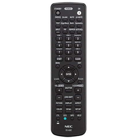 REPLACEMENT REMOTE FOR NP-PA521U/PA571W/PA621X, NP-PA622U/PA672W/PA722X, NP-PA65