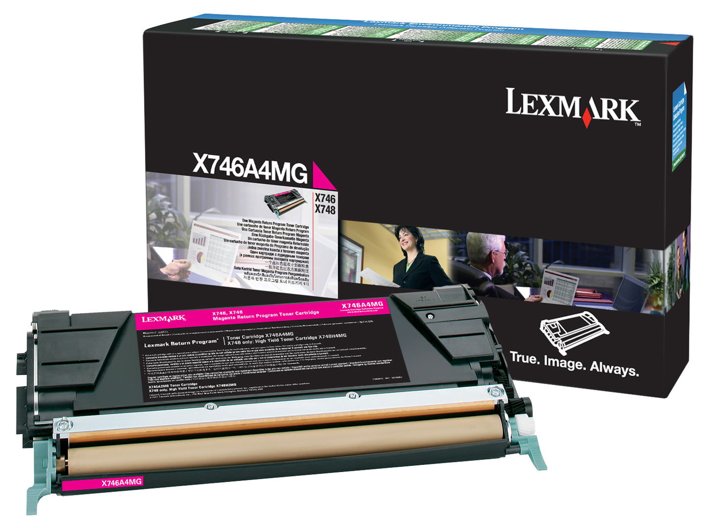 Lexmark X746A4MG toner cartridge Original Magenta 1 pcs