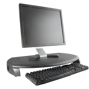 MS280B - KANTEK MONITOR STAND W/KEYBOARD STORAGE BLACK
