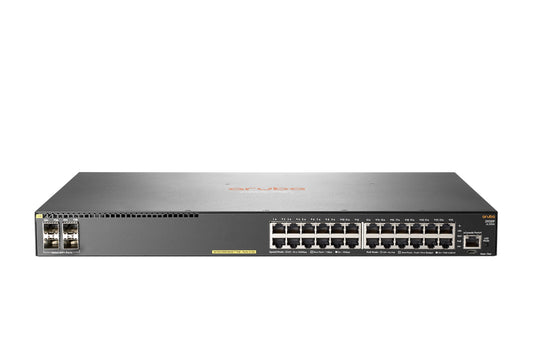 Hewlett Packard Enterprise Aruba 2930F 24G PoE+ 4SFP+ Managed L3 Gigabit Ethernet (10/100/1000) Power over Ethernet (PoE) 1U Gray