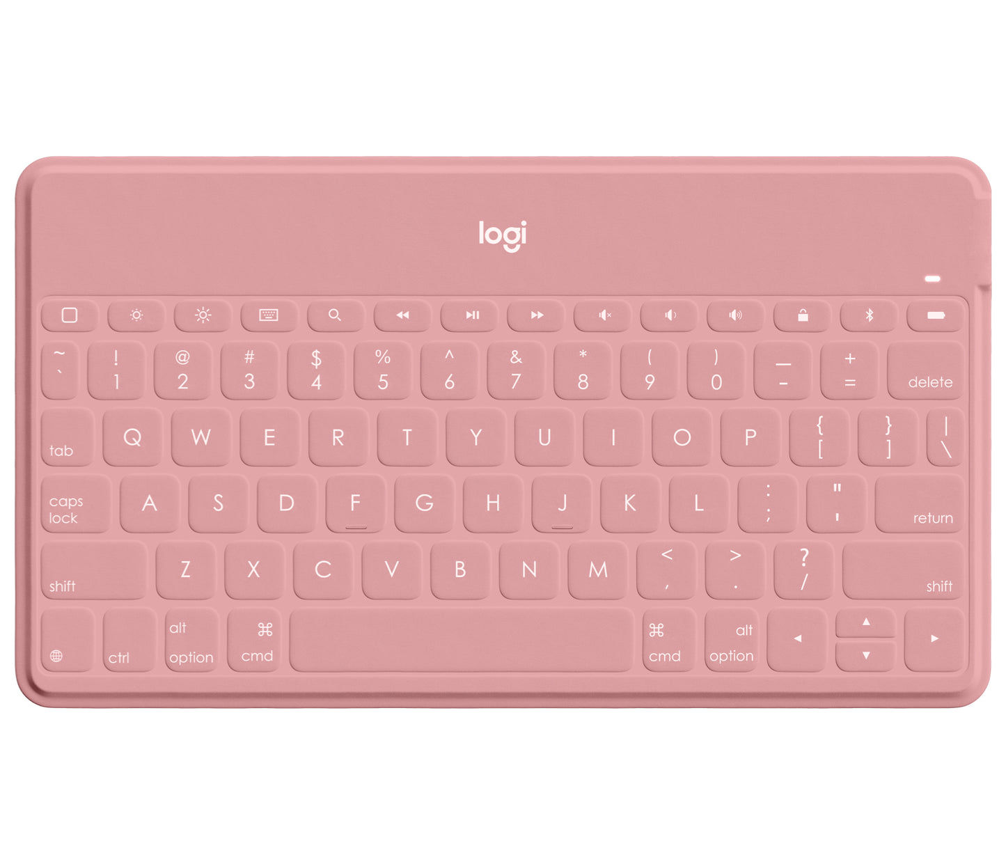 KEYS-TO-GO ULTRA SLIM KEYBOARD WITH ADD-ON IPHONE STAND - BLUSH PINK