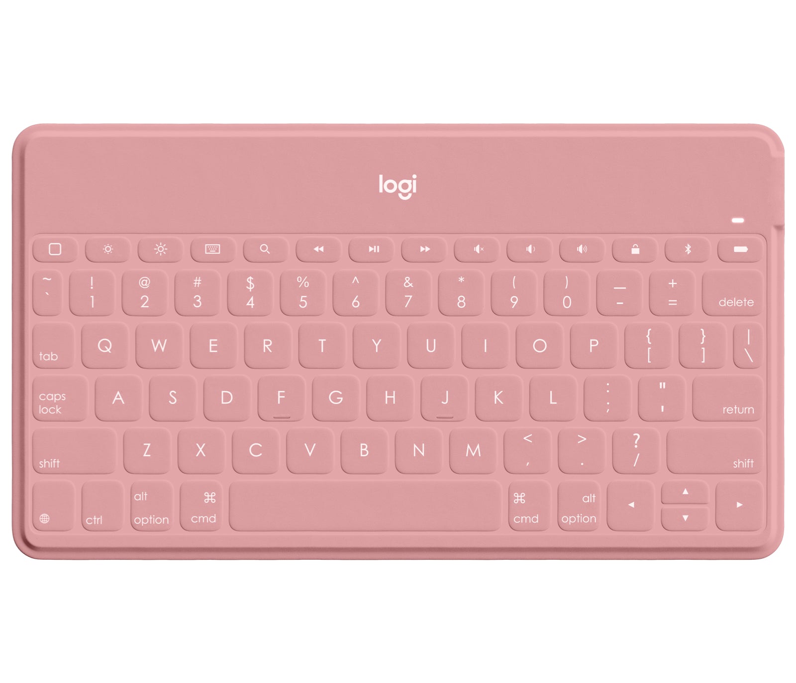 KEYS-TO-GO ULTRA SLIM KEYBOARD WITH ADD-ON IPHONE STAND - BLUSH PINK