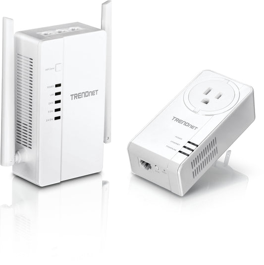 Trendnet TPL-430APK PowerLine network adapter Ethernet LAN Wi-Fi White