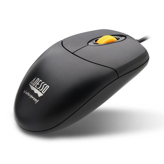 IMOUSEW3 - Adesso IP67 RATED WATERPROOF ANTIMICROBIAL USB MOUSE WITH MAGNETIC SCROLL WHEE