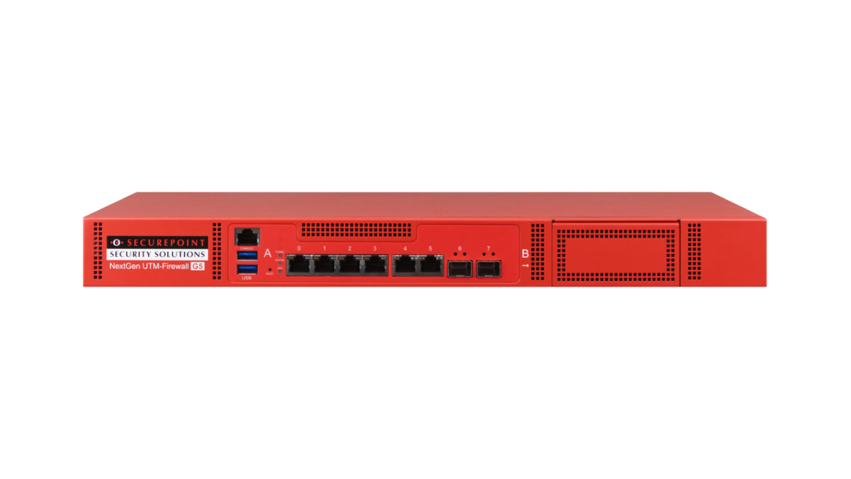 SP-UTM-22509 - Securepoint RC350R G6 38Gbps 8x2.5GbE 2x10G SFP+ Redundant 1U UTM Firewall