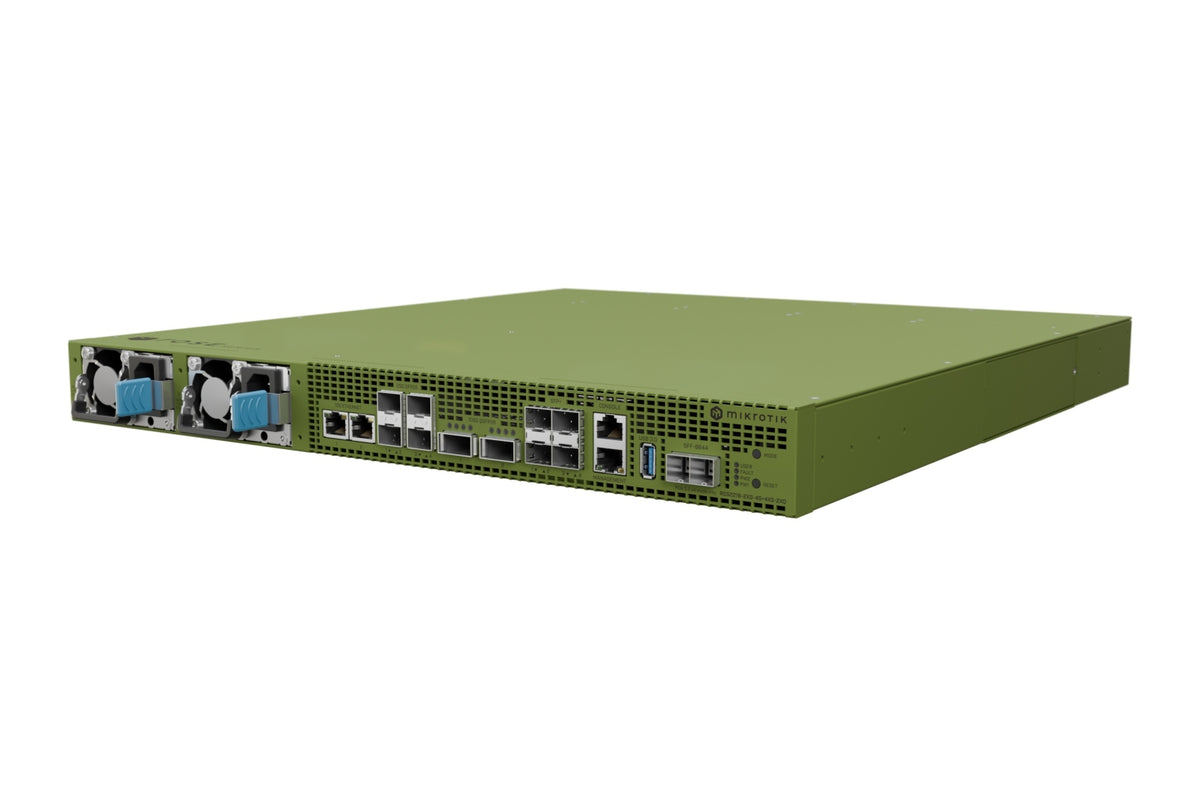 RDS2216-2XG-4S+4XS-2XQ - MikroTik 2-Port 10GBASE-T 4-Port 10G SFP+ 4-Port 25G SFP28 2-Port 100G QSFP28 Switch