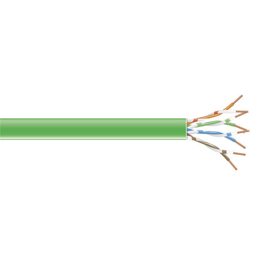 C6-CMP-SLD-GN - Black Box CAT6 250-MHZ SOLID ETHERNET BULK CABLE - UNSHIELDED (UTP), CMP PLENUM, GREEN, 10