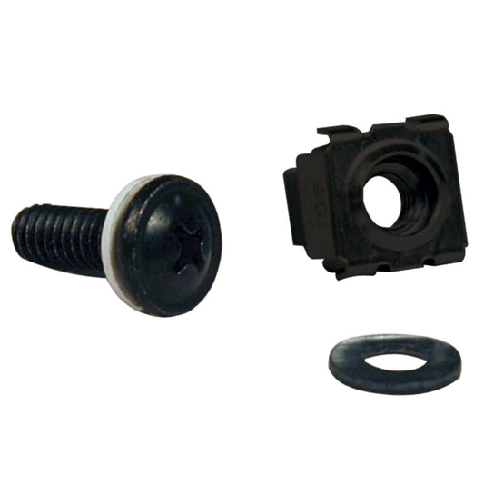 RACK ENCLOSURE CABINET SQUARE HOLE HARDWARE KIT SCREWS, WASHERS