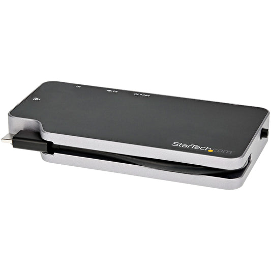 StarTech.com CDP2HVGUASPD notebook dock/port replicator Wired USB 3.2 Gen 2 (3.1 Gen 2) Type-C Black, Gray