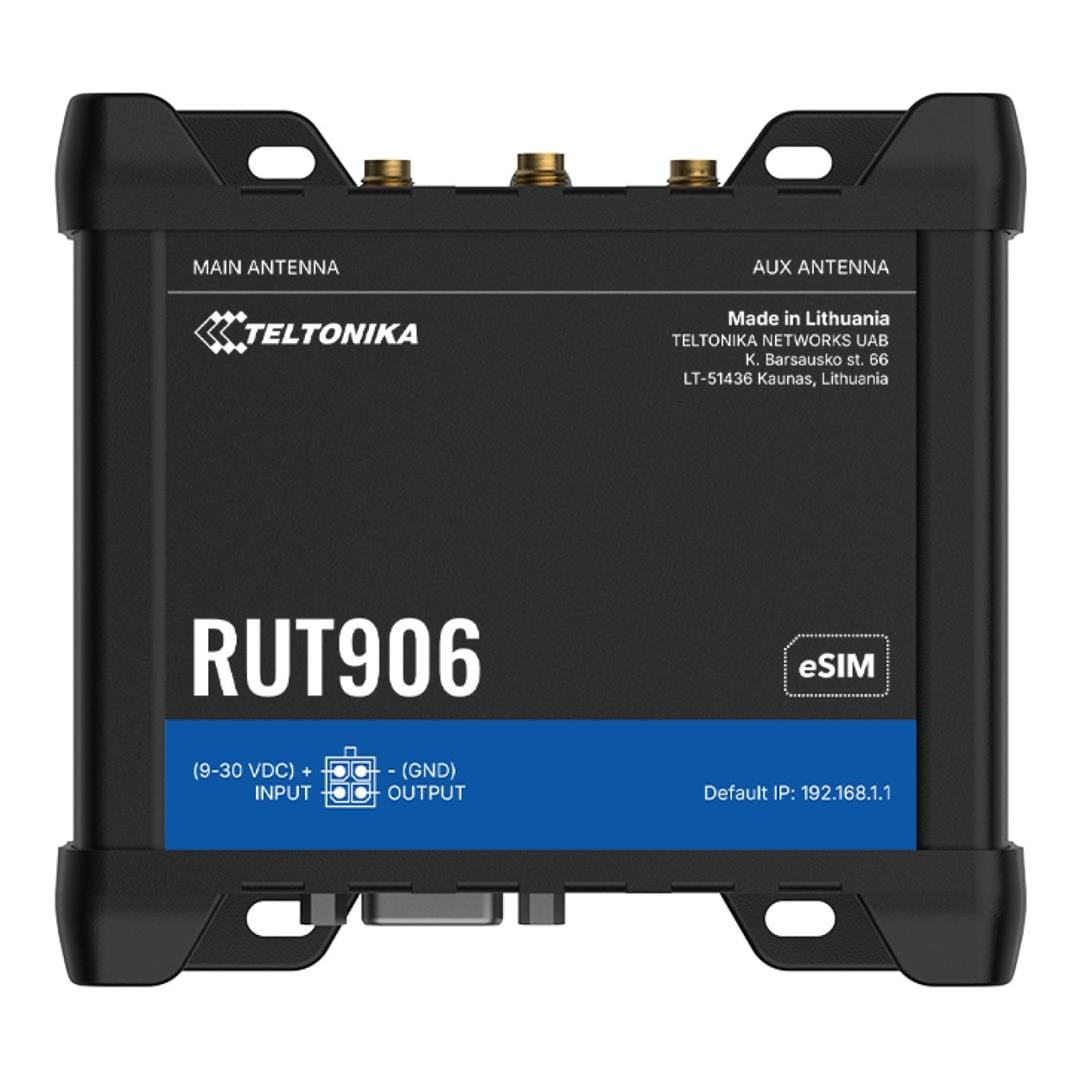 RUT906000000 - Teltonika RUT906 4G RS232/RS485 LTE Router WLAN