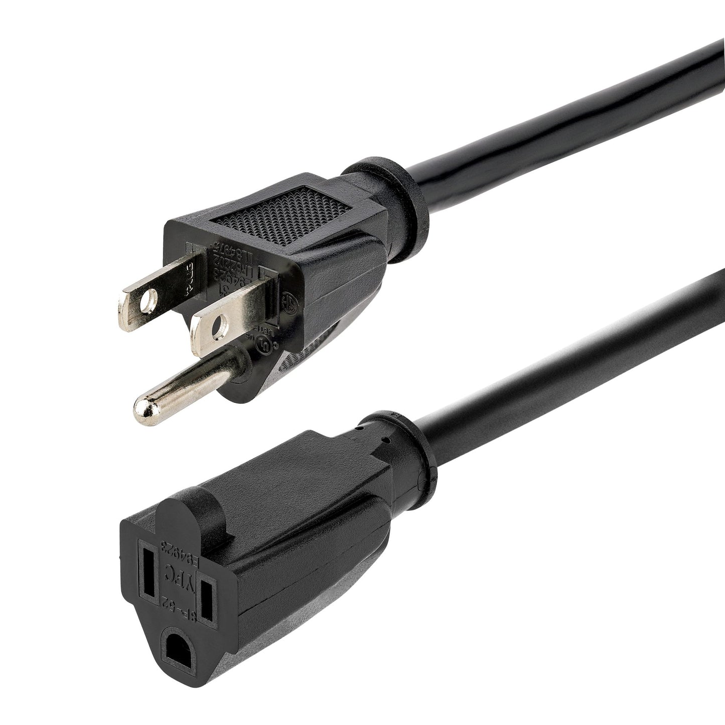 HX-15F-POWER-CORD - StarTech.com 15FT (4.5M) HEAVY DUTY EXTENSION CORD, NEMA 5 15P TO NEMA 5 15R EXTENSION CORD,