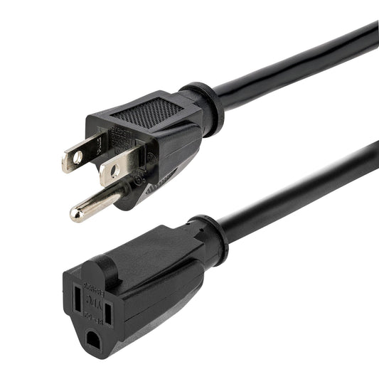HX-15F-POWER-CORD - StarTech.com 15FT (4.5M) HEAVY DUTY EXTENSION CORD, NEMA 5 15P TO NEMA 5 15R EXTENSION CORD,