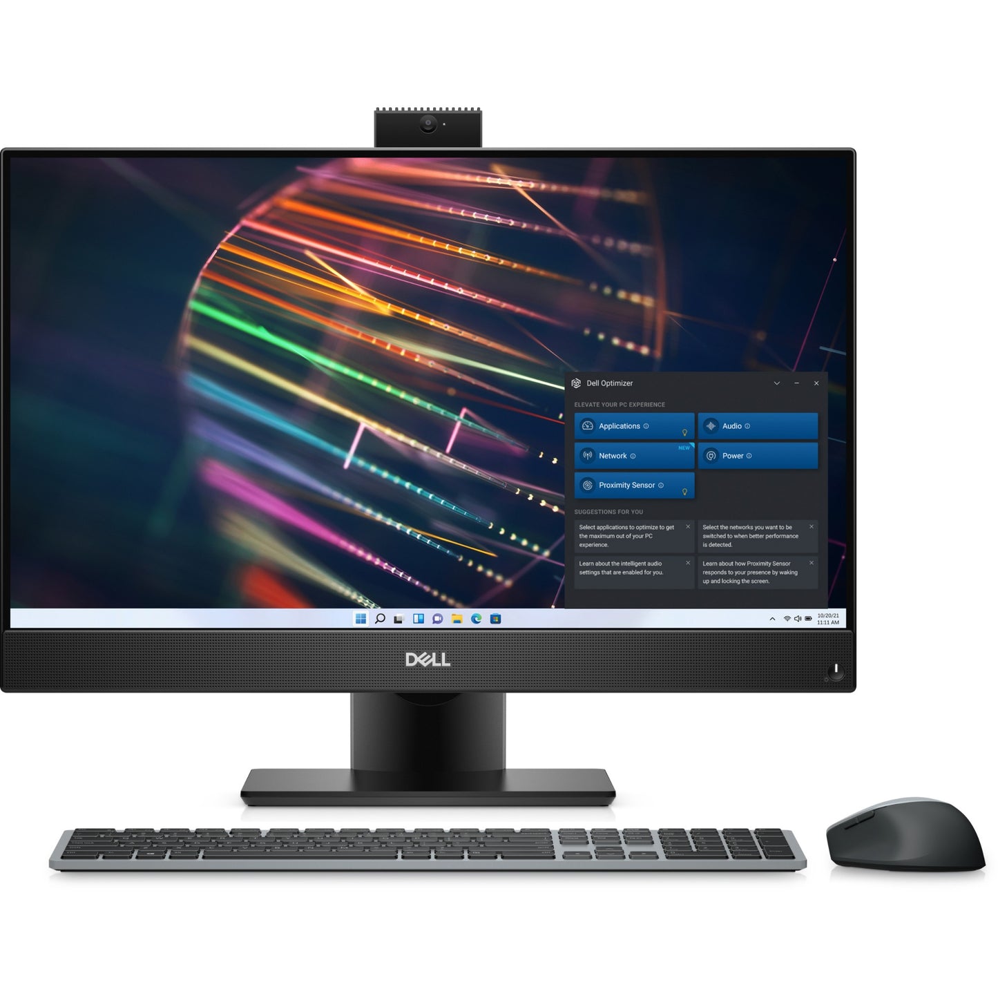 DELL OptiPlex 7400 IntelÂ® Coreâ„¢ i5 23.8" 1920 x 1080 pixels Touchscreen 16 GB DDR4-SDRAM 256 GB SSD All-in-One PC Windows 10 Pro Wi-Fi 6E (802.11ax) Black, Gray