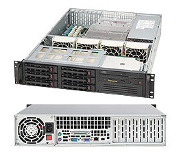 CHASSIS, (EOL)BLACK 2U 6 HS SATA W/653W PWS, BLACK