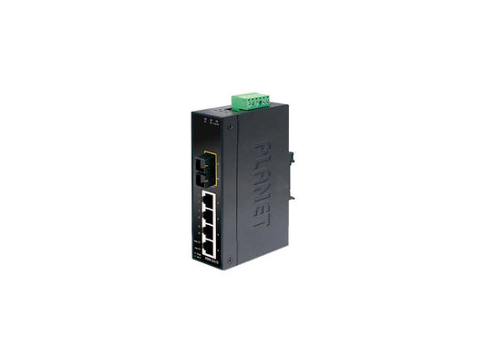 ISW-511TS15 - Planet 4+1 100FX Port Single-mode Industrial Ethernet Switch15km