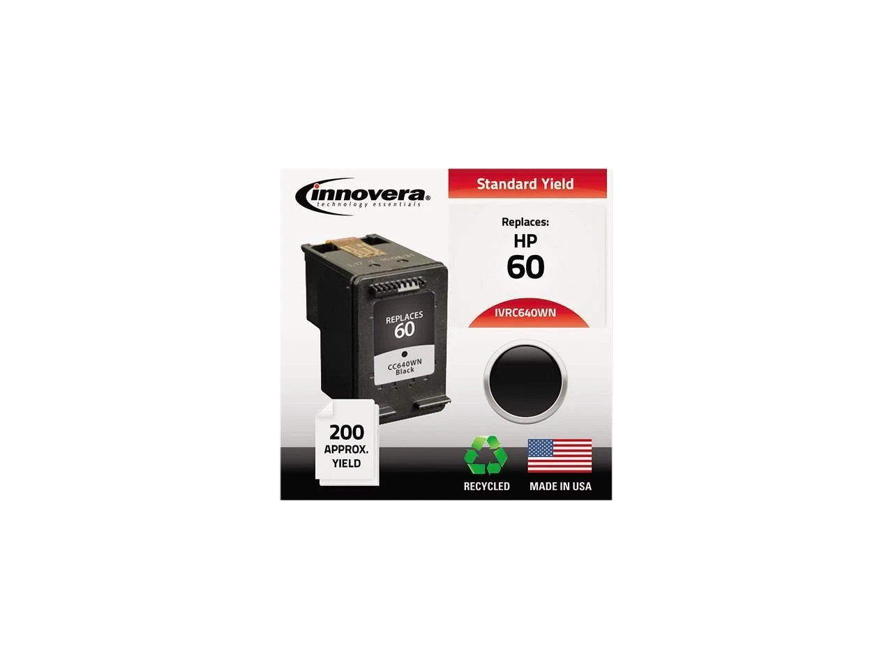 IVRC640WN - Innovera Black Ink Cartridge