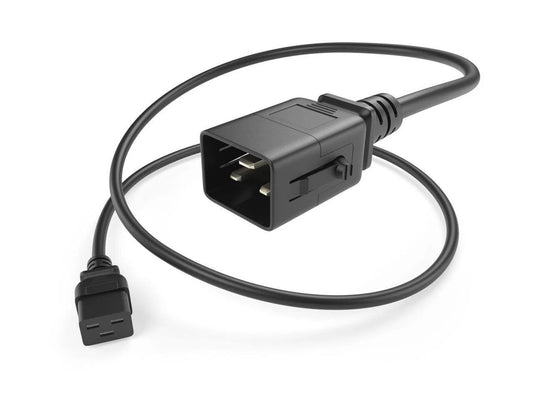 PWCD-C19C20-20A-08F-BLK - UnIRISe 8ft. C19-C20 SJT 250V 20Amp Power Cord