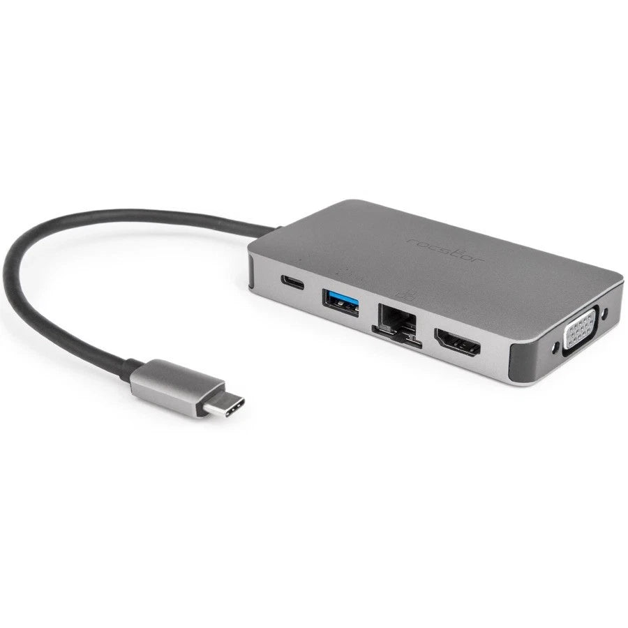 Y10A249A1 - Rocstor Premium USB-C Multiport Adapter + PD Charging