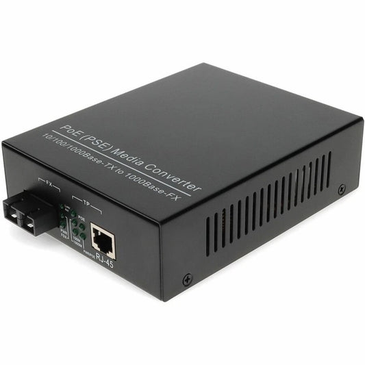ADDGMCPLX1SC - AddOn 10/100/1000Base-TX to 1000Base-LX SMF 1310nm 10km POE Media Converter
