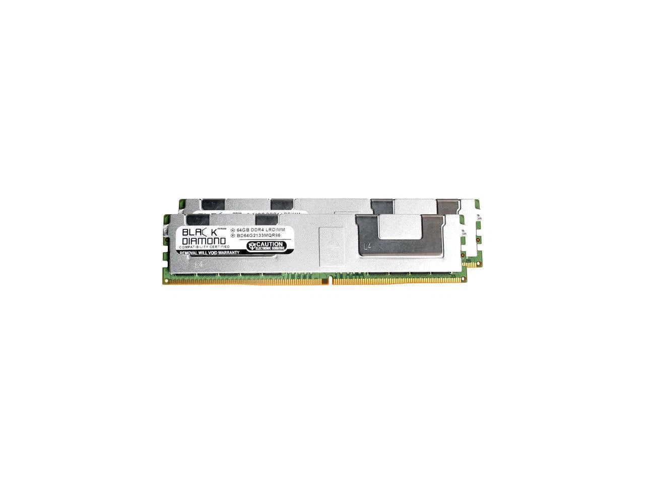 BD64GX22133MQR96 - Black Diamond Memory 128GB 2 x 64GB ECC Registered DDR4 2133 PC4 17000 Server
