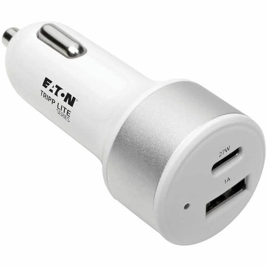 U280C02C1A1 - Tripp Lite USB Car Charger Dual-Port Quick Charge USB Type C & USB Type A